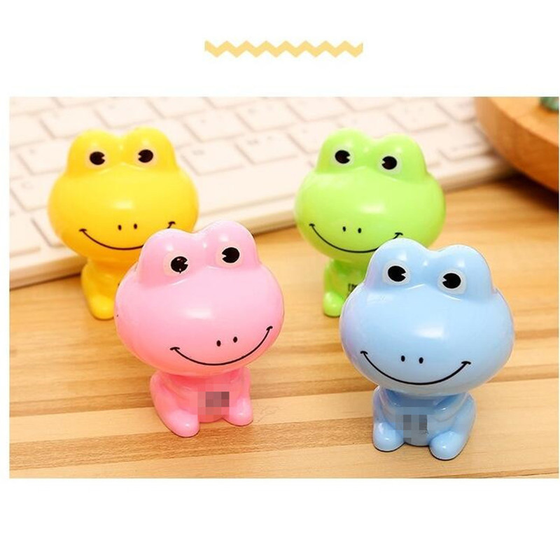 4 komada Kreativna žaba Šiljilo za olovke Crtići Životinje Rezač s jednom rupom Nož za pisaći pribor Zanimljiva Uredska šiljila