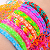 200 bucăți benzi de cauciuc pentru războaie de țesut brățări pentru fete instrument de țesut bricolaj, accesorii pentru brățări din silicon elastic, jucării pentru copii, colier cadou pentru băieți