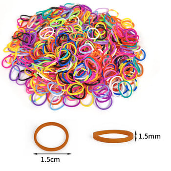 2023 200Pcs Candy Loom Rubber Bands Гривна за деца Гумени ленти за коса Направете тъкани цветни колиета Направи си сам играчки Коледни подаръци