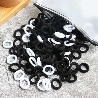 50/100 buc Benți elastice pentru păr pentru copii, pentru fete, pentru gumă de gumă, pentru copii, legături de păr din nailon, bentiță, accesorii pentru păr pentru bebeluși