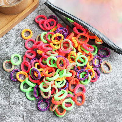 50/100 buc Benți elastice pentru păr pentru copii, pentru fete, pentru gumă de gumă, pentru copii, legături de păr din nailon, bentiță, accesorii pentru păr pentru bebeluși