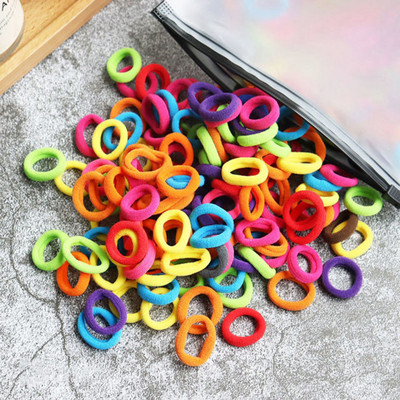 50/100 buc Benți elastice pentru păr pentru copii, pentru fete, pentru gumă de gumă, pentru copii, legături de păr din nailon, bentiță, accesorii pentru păr pentru bebeluși