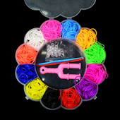 600 бр. Гумени ленти Играчки за пълнене Разноцветни ленти за стан Гривна Направи си сам Тъкане Изкуство Занаятчийски комплекти Деца Деца Подаръци за рожден ден