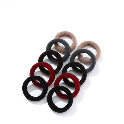 2/5/10 tk/komplekt Naised Tüdrukud Lihtsad tugeva laiusega scrunchid Kummipaelad Naised Pehmed elastsed juuksepaelad Naiste moe juuste aksessuaarid