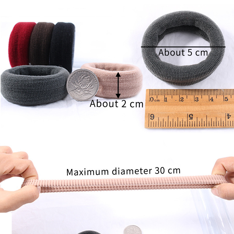 2/5/10 tk/komplekt Naised Tüdrukud Lihtsad tugeva laiusega scrunchid Kummipaelad Naised Pehmed elastsed juuksepaelad Naiste moe juuste aksessuaarid