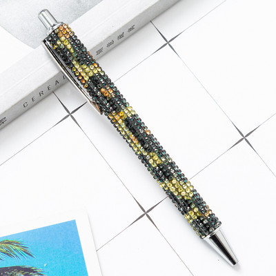 1 gabals Lytwtw lodīšu pildspalva Luksusa Rhinestone Cute Kāzu Rozā zelta Metāla Kancelejas preces Skolas Biroja piederumi Augstas kvalitātes pildspalvas