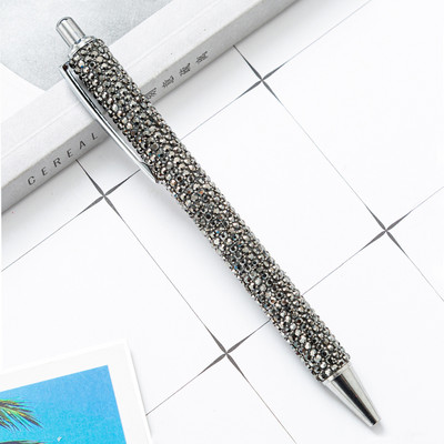 1 gabals Lytwtw lodīšu pildspalva Luksusa Rhinestone Cute Kāzu Rozā zelta Metāla Kancelejas preces Skolas Biroja piederumi Augstas kvalitātes pildspalvas