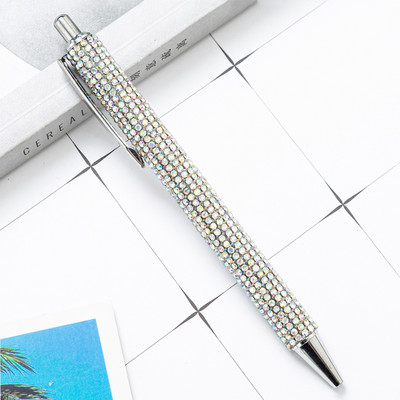 1 gabals Lytwtw lodīšu pildspalva Luksusa Rhinestone Cute Kāzu Rozā zelta Metāla Kancelejas preces Skolas Biroja piederumi Augstas kvalitātes pildspalvas