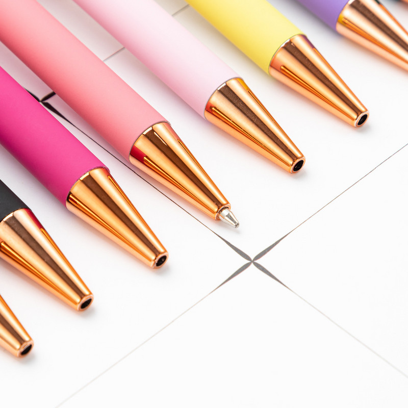 1 komad Lytwtw's Spray Glue Pen Cute Wedding Rose Gold Metalni pribor Školski uredski pribor Vrti se