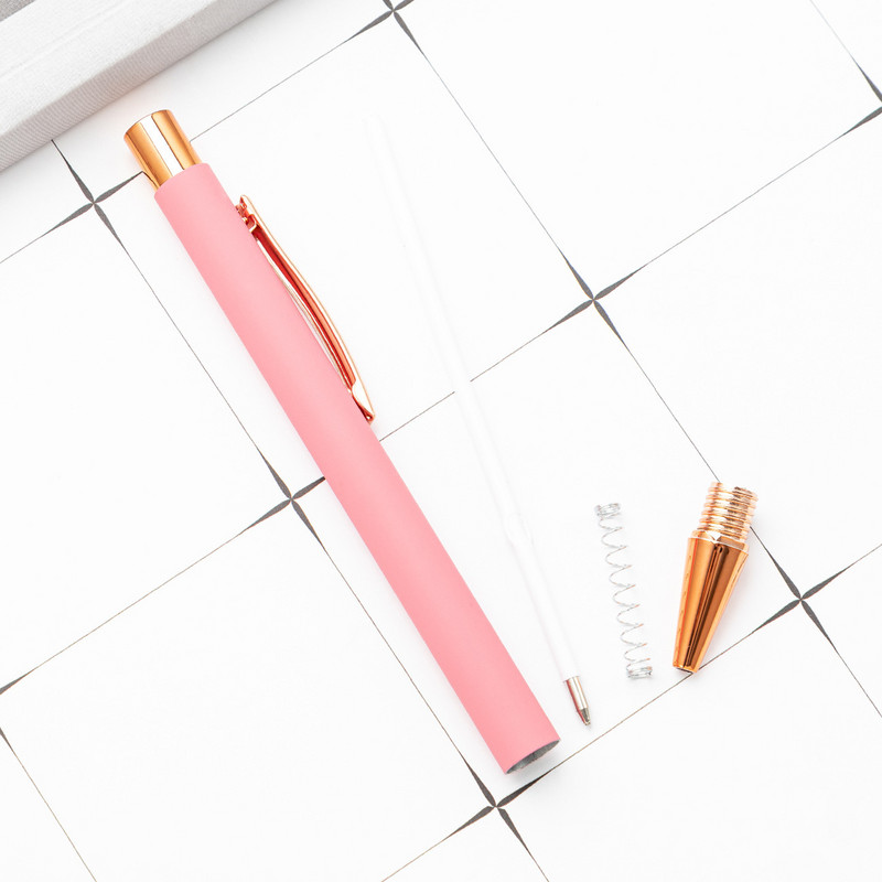 1 komad Lytwtw's Spray Glue Pen Cute Wedding Rose Gold Metalni pribor Školski uredski pribor Vrti se