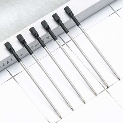 82 мм, 5 бр./Партида, 1,0 мм метална химикалка, обща гелова писалка, гладко пълнене, канцеларски материали, подарък, синьо/черно мастило