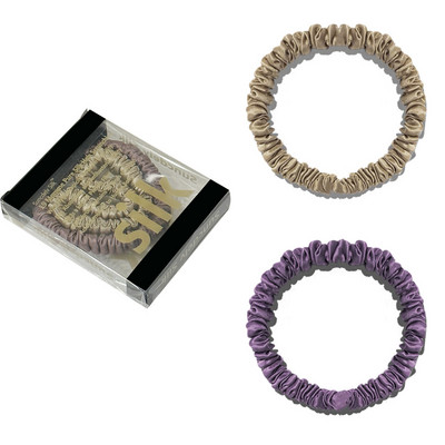 1 кутия Щипки за коса от 100% чиста черничева коприна Копринени вратовръзки за коса Ленти за коса Тесни лостчета за коса Държачи за опашка Аксесоари за грижа за косата