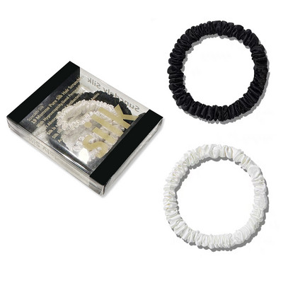 1 кутия Щипки за коса от 100% чиста черничева коприна Копринени вратовръзки за коса Ленти за коса Тесни лостчета за коса Държачи за опашка Аксесоари за грижа за косата