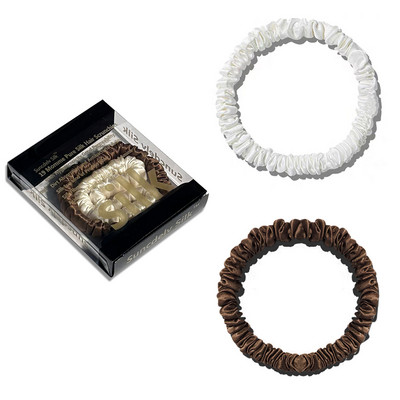 1 кутия Щипки за коса от 100% чиста черничева коприна Копринени вратовръзки за коса Ленти за коса Тесни лостчета за коса Държачи за опашка Аксесоари за грижа за косата