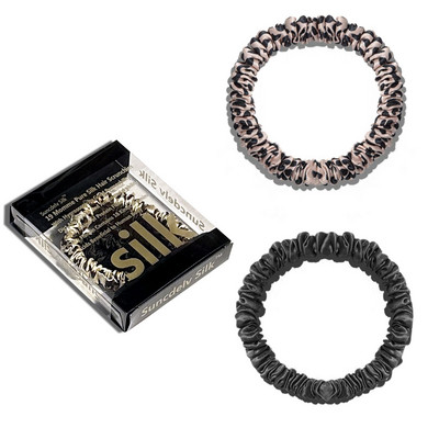 1 кутия Щипки за коса от 100% чиста черничева коприна Копринени вратовръзки за коса Ленти за коса Тесни лостчета за коса Държачи за опашка Аксесоари за грижа за косата