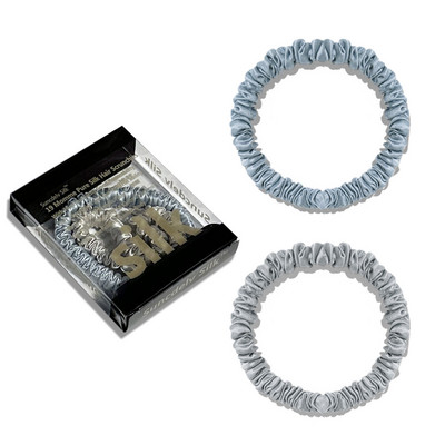 1 кутия Щипки за коса от 100% чиста черничева коприна Копринени вратовръзки за коса Ленти за коса Тесни лостчета за коса Държачи за опашка Аксесоари за грижа за косата