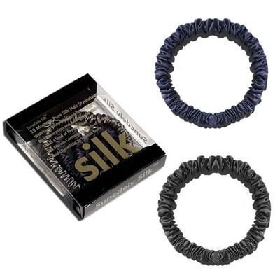 1 кутия Щипки за коса от 100% чиста черничева коприна Копринени вратовръзки за коса Ленти за коса Тесни лостчета за коса Държачи за опашка Аксесоари за грижа за косата