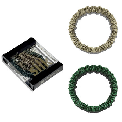 1 кутия Щипки за коса от 100% чиста черничева коприна Копринени вратовръзки за коса Ленти за коса Тесни лостчета за коса Държачи за опашка Аксесоари за грижа за косата