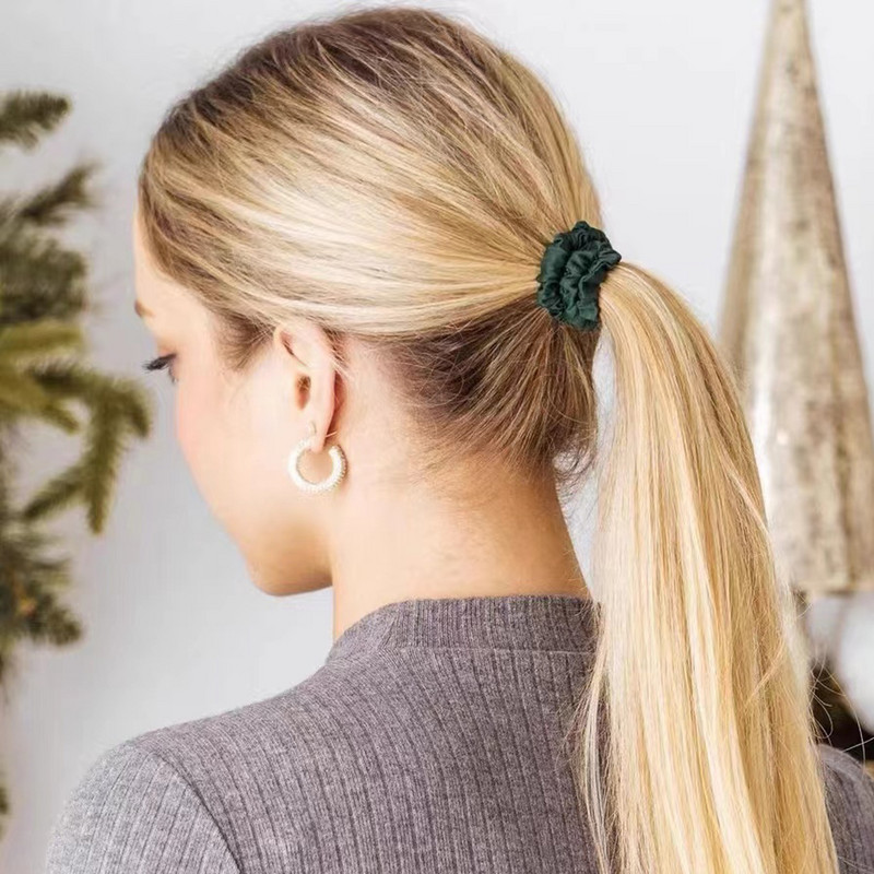 1 кутия Щипки за коса от 100% чиста черничева коприна Копринени вратовръзки за коса Ленти за коса Тесни лостчета за коса Държачи за опашка Аксесоари за грижа за косата