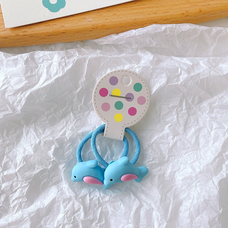 2 vnt Animacinių filmų povandeninis serialas Princesės galvos apdangalai Mieli vaikiški elastinės plaukų juostos Vaikų plaukų kaklaraiščiai mergaičių aksesuarai kūdikių galvos apdangalai