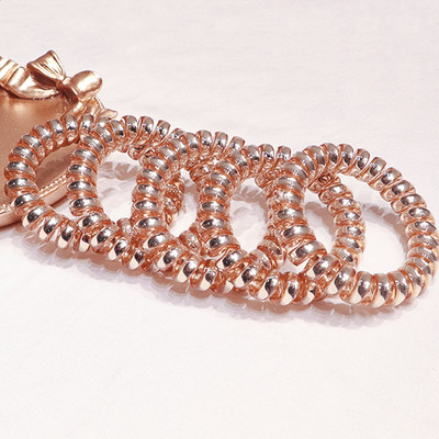 5 τμχ Ζώνες μαλλιών με σύρμα τηλεφώνου για γυναίκες Ελαστική λαστιχένια αξεσουάρ μαλλιών Αξεσουάρ με σχοινί μαλλιών αντιολισθητικά αξεσουάρ για σχάρες