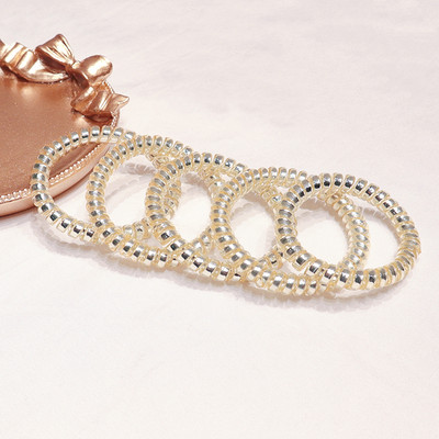 5 τμχ Ζώνες μαλλιών με σύρμα τηλεφώνου για γυναίκες Ελαστική λαστιχένια αξεσουάρ μαλλιών Αξεσουάρ με σχοινί μαλλιών αντιολισθητικά αξεσουάρ για σχάρες