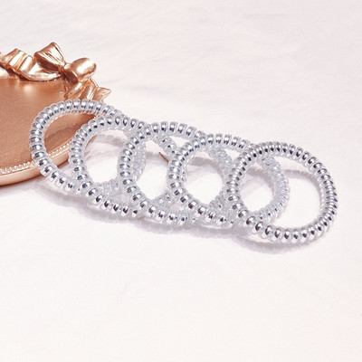 5 τμχ Ζώνες μαλλιών με σύρμα τηλεφώνου για γυναίκες Ελαστική λαστιχένια αξεσουάρ μαλλιών Αξεσουάρ με σχοινί μαλλιών αντιολισθητικά αξεσουάρ για σχάρες