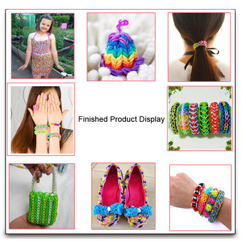 600 Elastic Glow Rabber Loom Bands DIY Handmake Rubber Band Βραχιόλια Δώρα για παιδιά Γυναικεία κοσμήματα καρπού προμήθειες κατασκευής Νέα