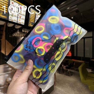 1000/100/20 комплекта висококачествени цветни найлонови момичета, малки еластични ленти за коса, гумена лента, детски аксесоари за коса, шапка, връзки за коса