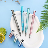 1Pcs Creative Luminous Syringe Modeling Neutral Pen Gel Signature Pens Students Nurse Gift Stationery
