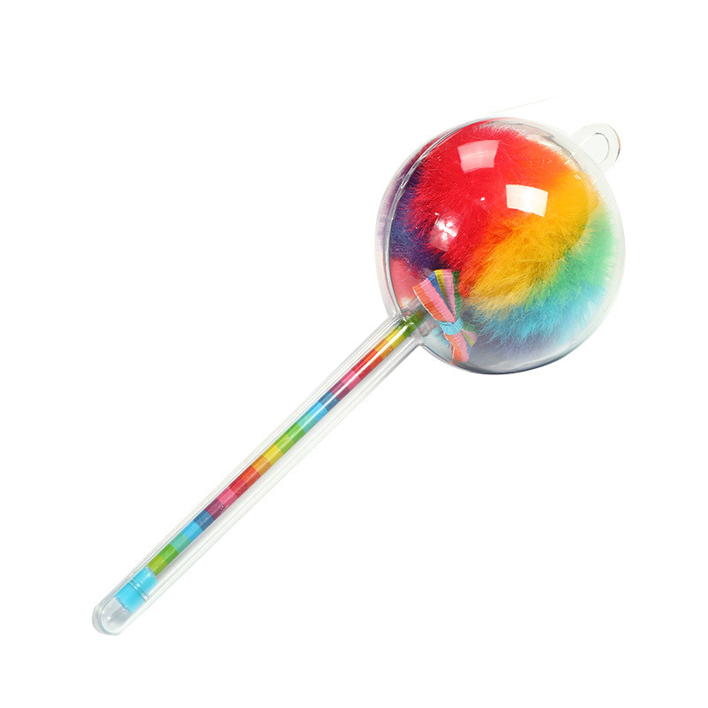 1 tk Loomingulised kirjatarbed Armas karusnahast pehme juuksekuuliga neutraalne pliiats, 0,5 mm musta vee allkirjaga kohev loominguline geelpliiats