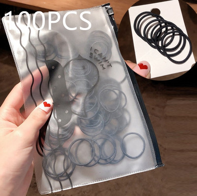 1000/100/20 Pack Υψηλής ποιότητας ελαστικές νάιλον κορδέλες μαλλιών για κορίτσια Πολύχρωμο λαστιχάκι παιδικό αξεσουάρ μαλλιών Δεσμοί κεφαλής