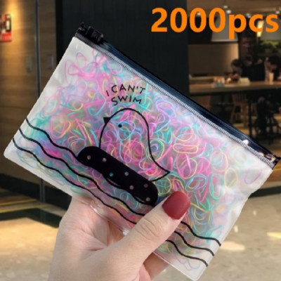 1000/100/20 Pack Υψηλής ποιότητας ελαστικές νάιλον κορδέλες μαλλιών για κορίτσια Πολύχρωμο λαστιχάκι παιδικό αξεσουάρ μαλλιών Δεσμοί κεφαλής