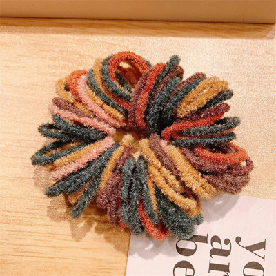 100 τμχ Νέα Marca Dragon Color Elastic bands για κορίτσια Nylon Rubber Band Hair Tie Μόδα Αξεσουάρ μαλλιών κεφαλής