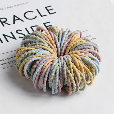 100 τμχ Νέα Marca Dragon Color Elastic bands για κορίτσια Nylon Rubber Band Hair Tie Μόδα Αξεσουάρ μαλλιών κεφαλής