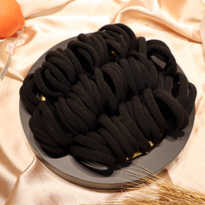 50 TK ühevärvilised õmblusteta elastsed juuksed, krõbedad naistele, kõrge elastse kummipaelaga hobusesabahoidja tüdrukute juuste aksessuaarid
