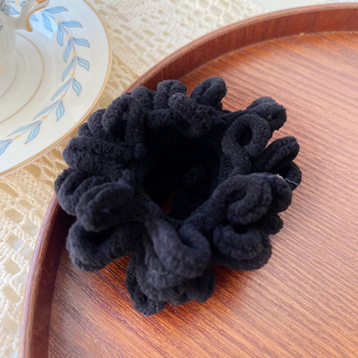 Φθινοπωρινό χειμωνιάτικο βελούδινο απαλό καστανό τρίχωμα Scrunchy για Γυναικείες Κορδέλες μαλλιών Ελαστικό λαστιχάκι Lady Hair Αξεσουάρ Γραβάτες μαλλιών