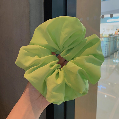 Scrunchie για τα μαλλιά 18 εκατοστών μεγάλου μεγέθους σιφόν μονόχρωμο για γυναίκες Ελαστική θήκη για αλογοουρά Ελαστική ζώνη μαλλιών Αξεσουάρ μαλλιών