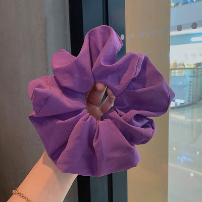 Scrunchie για τα μαλλιά 18 εκατοστών μεγάλου μεγέθους σιφόν μονόχρωμο για γυναίκες Ελαστική θήκη για αλογοουρά Ελαστική ζώνη μαλλιών Αξεσουάρ μαλλιών