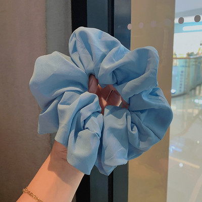 Scrunchie για τα μαλλιά 18 εκατοστών μεγάλου μεγέθους σιφόν μονόχρωμο για γυναίκες Ελαστική θήκη για αλογοουρά Ελαστική ζώνη μαλλιών Αξεσουάρ μαλλιών