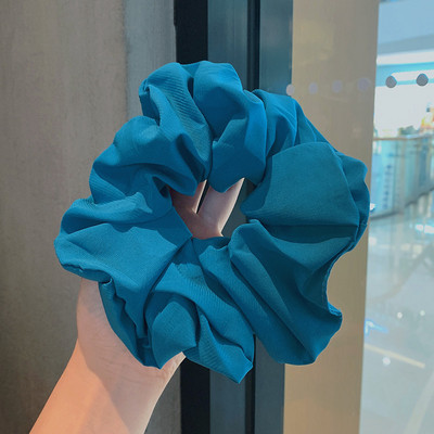Scrunchie για τα μαλλιά 18 εκατοστών μεγάλου μεγέθους σιφόν μονόχρωμο για γυναίκες Ελαστική θήκη για αλογοουρά Ελαστική ζώνη μαλλιών Αξεσουάρ μαλλιών