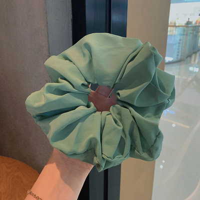 Scrunchie για τα μαλλιά 18 εκατοστών μεγάλου μεγέθους σιφόν μονόχρωμο για γυναίκες Ελαστική θήκη για αλογοουρά Ελαστική ζώνη μαλλιών Αξεσουάρ μαλλιών