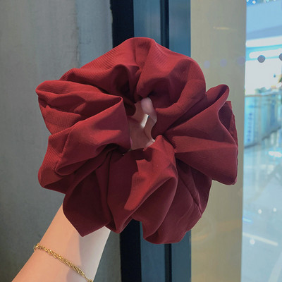 Scrunchie για τα μαλλιά 18 εκατοστών μεγάλου μεγέθους σιφόν μονόχρωμο για γυναίκες Ελαστική θήκη για αλογοουρά Ελαστική ζώνη μαλλιών Αξεσουάρ μαλλιών