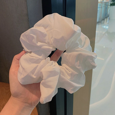 Scrunchie για τα μαλλιά 18 εκατοστών μεγάλου μεγέθους σιφόν μονόχρωμο για γυναίκες Ελαστική θήκη για αλογοουρά Ελαστική ζώνη μαλλιών Αξεσουάρ μαλλιών