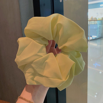 Scrunchie για τα μαλλιά 18 εκατοστών μεγάλου μεγέθους σιφόν μονόχρωμο για γυναίκες Ελαστική θήκη για αλογοουρά Ελαστική ζώνη μαλλιών Αξεσουάρ μαλλιών