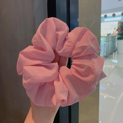 Scrunchie για τα μαλλιά 18 εκατοστών μεγάλου μεγέθους σιφόν μονόχρωμο για γυναίκες Ελαστική θήκη για αλογοουρά Ελαστική ζώνη μαλλιών Αξεσουάρ μαλλιών