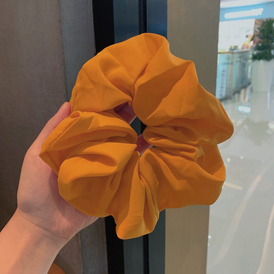 Scrunchie για τα μαλλιά 18 εκατοστών μεγάλου μεγέθους σιφόν μονόχρωμο για γυναίκες Ελαστική θήκη για αλογοουρά Ελαστική ζώνη μαλλιών Αξεσουάρ μαλλιών