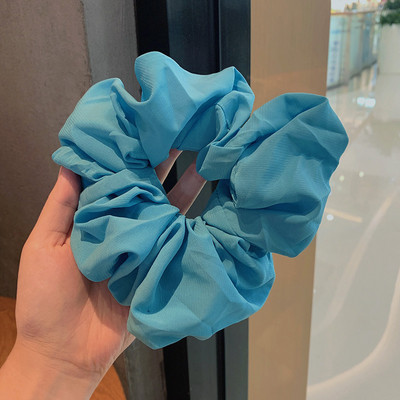 Scrunchie για τα μαλλιά 18 εκατοστών μεγάλου μεγέθους σιφόν μονόχρωμο για γυναίκες Ελαστική θήκη για αλογοουρά Ελαστική ζώνη μαλλιών Αξεσουάρ μαλλιών