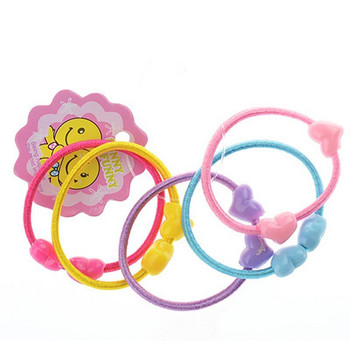 60PCS60PCS Анимационни найлонови еластични ленти за коса за момичета Бебешки мини цветни въжета за коса Детска шапка Сладки аксесоари за коса