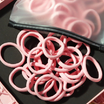 150 БР./Опаковка Памучни еластични вратовръзки за коса за жени Конска опашка Меки ленти за коса Модни аксесоари за коса 4,5 СМ унисекс ресници за коса